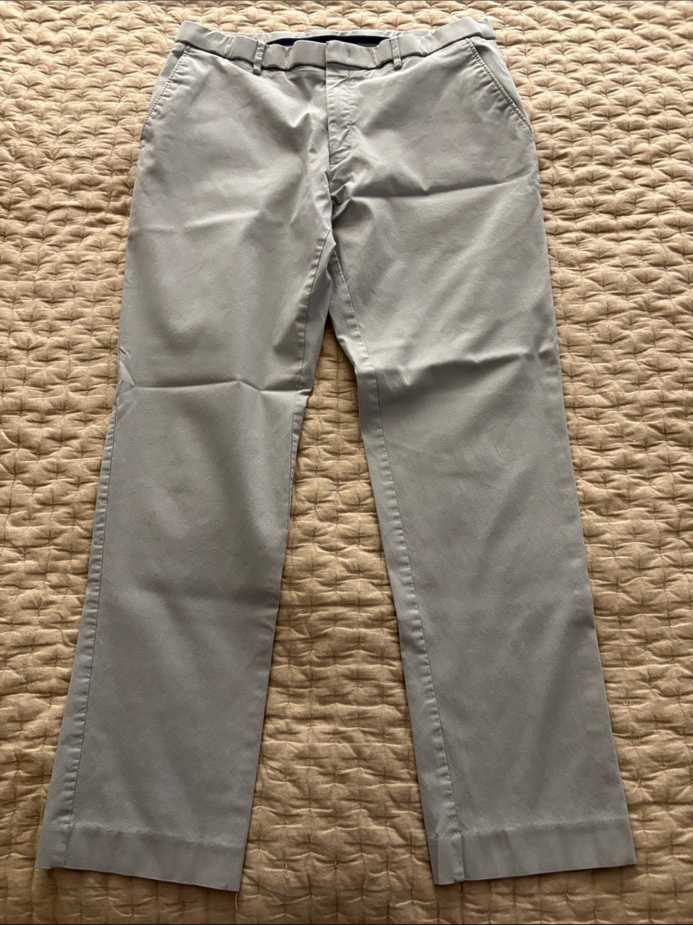 Tommy Hilfiger Light Gray Men's Chino Pants - Straight Cut